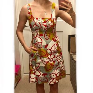Anthropologie patterned dress